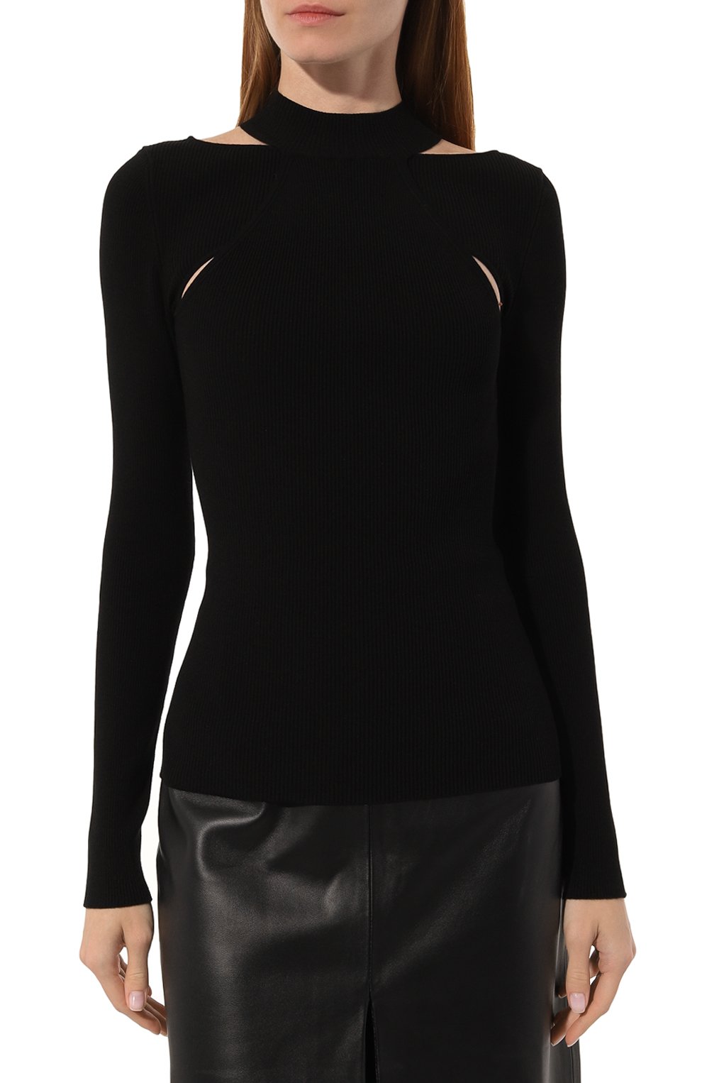 Пуловер из вискозы HUGO 50493758, цвет чёрный, размер 44 - фото 3
