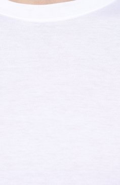 Мужская хлопковая футболка  GIORGIO ARMANI белого цвета, арт. 3GST53/SJEJZ | Фото 5 (Принт: Без принта; Рукава: Короткие; Длина (для топов): Стандартные; Мужское Кросс-КТ: Футболка-одежда; Материал сплава: Проставлено; Материал внешний: Хлопок; Ювелирные украшения: Назначено; �Драгоценные камни: Проставлено; Стили: Кэжуэл)