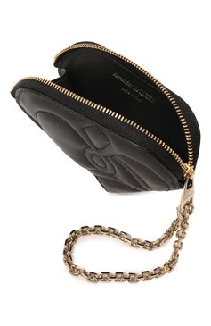 Женские кожаный футляр для монет ALEXANDER MCQUEEN черного цвета, арт. 734599 1BLGA | Фото 3 (Материал: Натуральная кожа)