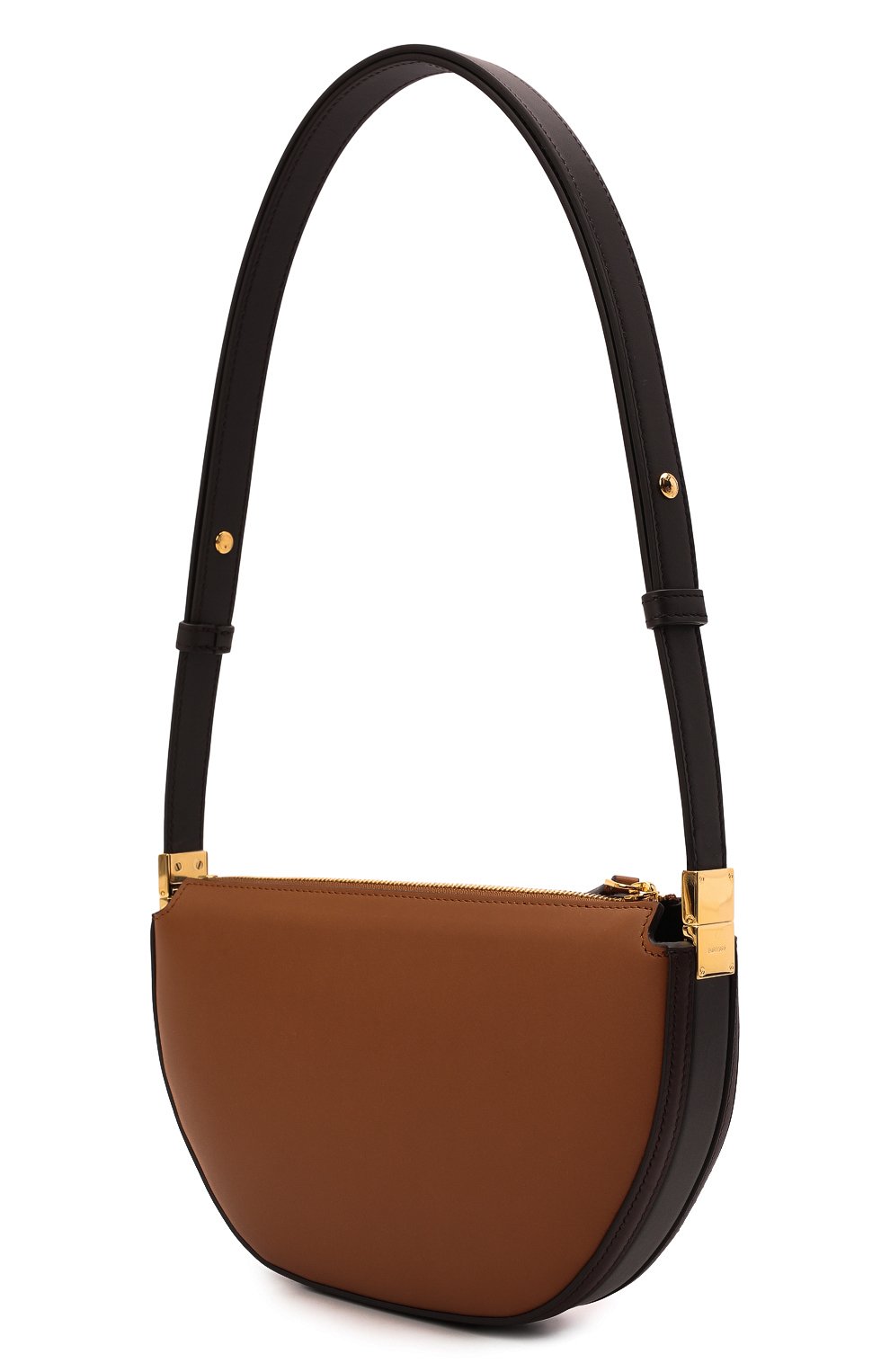 Женская сумка olympia mini BURBERRY коричневого цвета, арт. 8051488 | Фото 4 (Сумки-технические: Сумки через плечо; Материал: Натуральная кожа; Размер: mini; Ремень/цепочка: На ремешке)