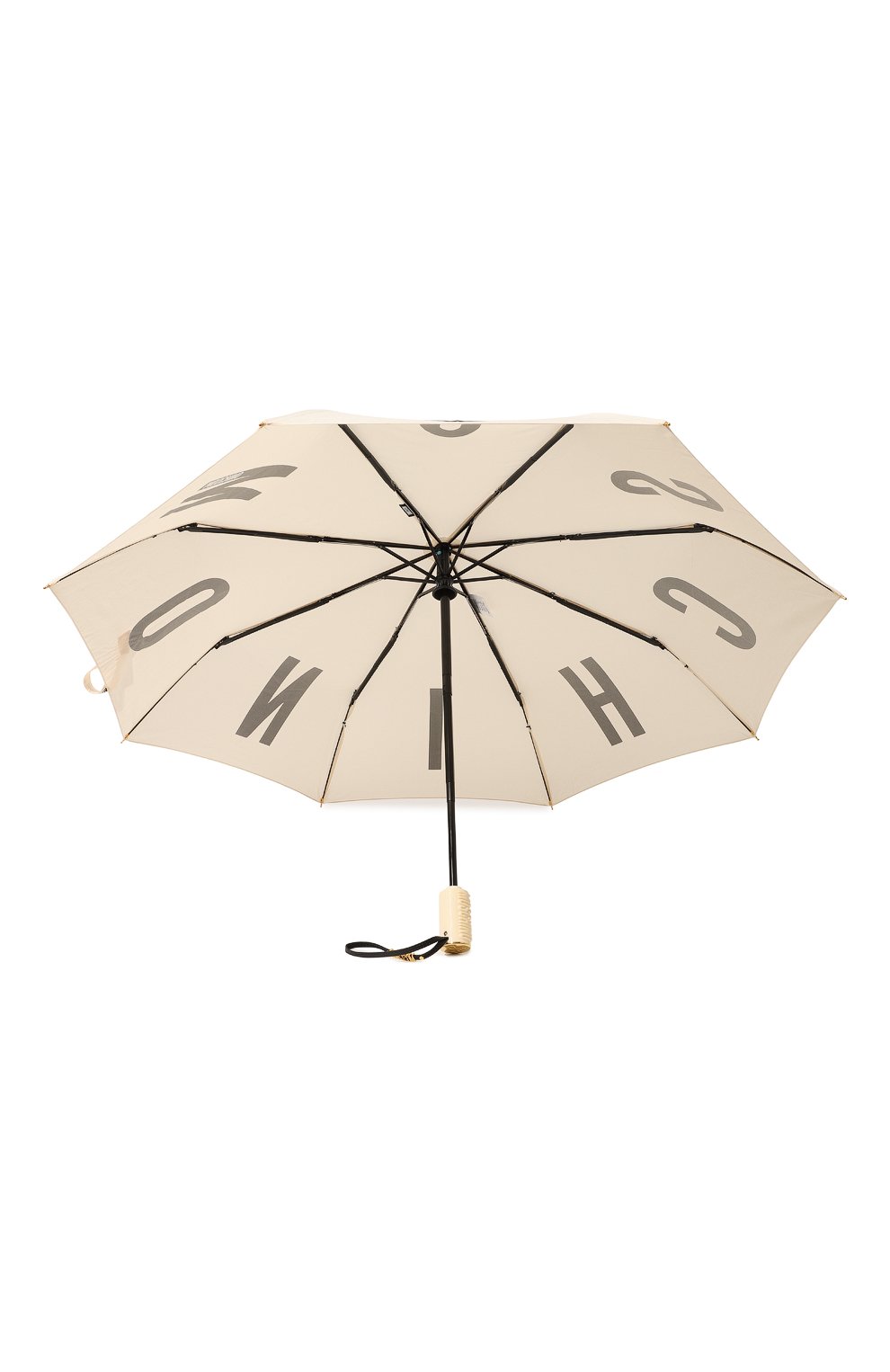 Женский складной зонт MOSCHINO кремвого цвета, арт. 8911-0PENCL0SE | Фото 3 (Материал: Текстиль, Синтетический материал, Металл)
