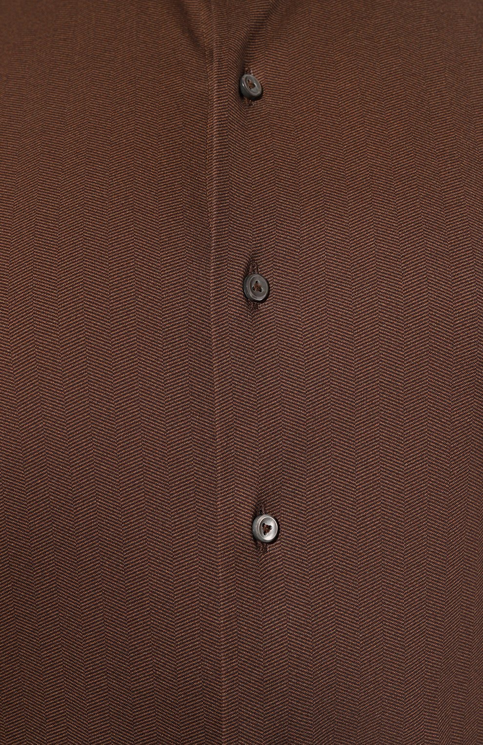 Мужская хлопковая рубашка VAN LAACK коричневого цвета, арт. PER-LSF/187550/3XL |  Фото 5 (Манжеты: На пуговицах; Рукава: Длинные; Воротник: Акула; Случай: Повседневный; Длина (для топов): Стандартные; Материал сплава: Проставлено; Материал внешний: Хлопок; Принт: Однотонные; Драгоценные камни: Проставлено; Стили: Кэжуэл)