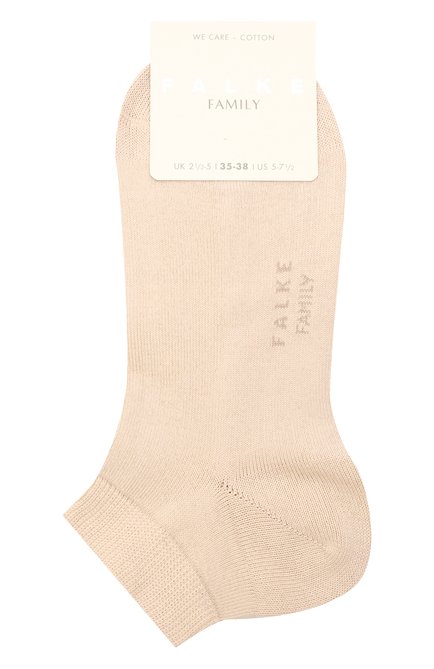 Женские хлопковые носки FALKE кремвого цвета, арт. 46489 | Фото 1 (Материал внешний: Хлопок)