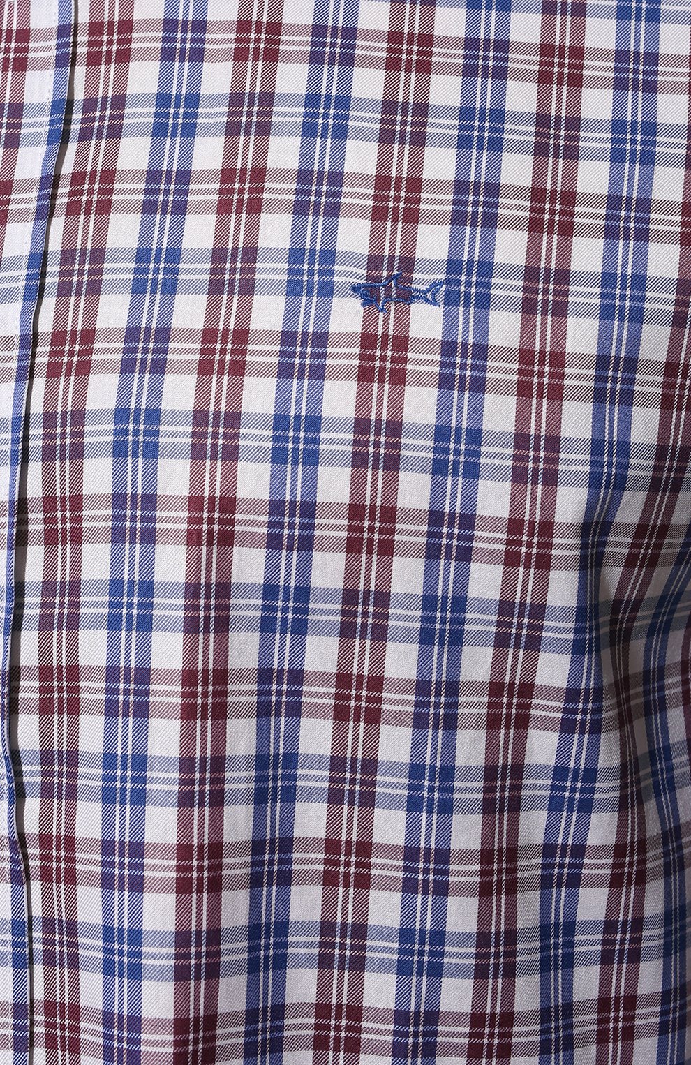 Мужская хлопковая рубашка PAUL&SHARK разноцветного цвета, арт. 12313185J/C00 | Фото 5 (Манжеты: На пуговицах; Воротник: Button down; Принт: Клетка; Рукава: Длинные; Рубашки М: Regular Fit; Случай: Повседневный; Длина (для топов): Стандартные; Материал внешний: Хл�опок; Стили: Кэжуэл)
