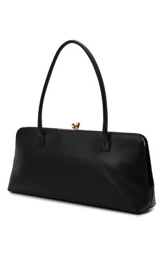 Женская сумка goji JIL SANDER черного цвета, арт. JSWT852369-WTB00111N | Фото 4 (Сумки-технические: Сумки top-handle; Материал: Натуральная кожа; Размер: large)