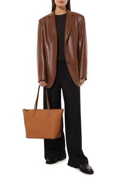 Женский сумка-тоут ninon LANCEL светло-коричневого цвета, арт. A12090 | Фото 7 (Сумки-технические: Сумки-шопперы; Размер: medium; Материал: Натуральная кожа)