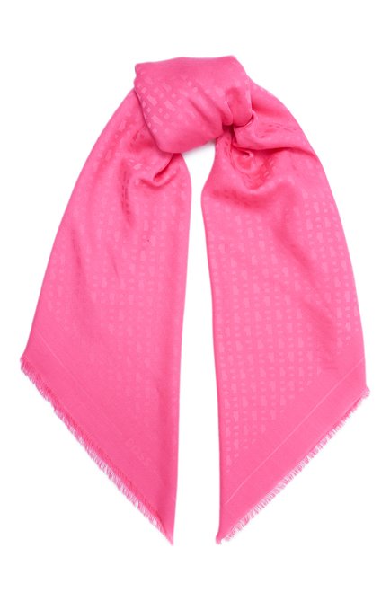 Женская палантин BOSS розового цвета, арт. 50502686 | Фото 1 (Материал: Текстиль, Шерсть; Нос: Не проставлено; Материал сплава: Пр�оставлено)