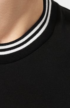 Мужская хлопковая футболка DOLCE & GABBANA черного цвета, арт. G8KD0T/FI7K2 | Фото 5 (Рукава: Короткие; Длина (для топов): Стандартные; Принт: С принтом; Мужское Кросс-КТ: Футболка-одежда; Материал внешний: Хлопок; Стили: Кэжуэл)