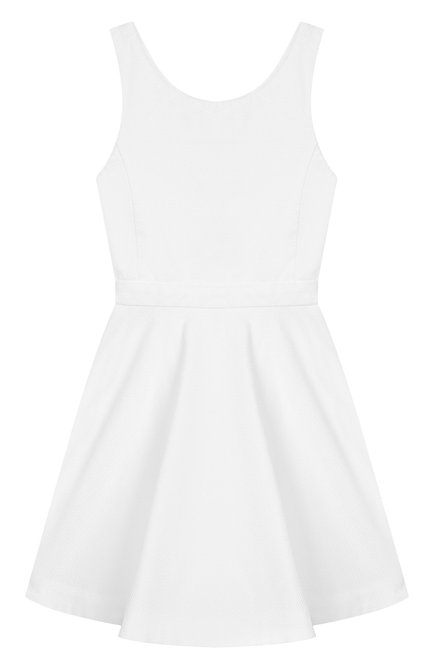 Детское хлопковое платье POLO RALPH LAUREN белого цвета по цене 14700 руб., арт. 312736260 | Фото 1