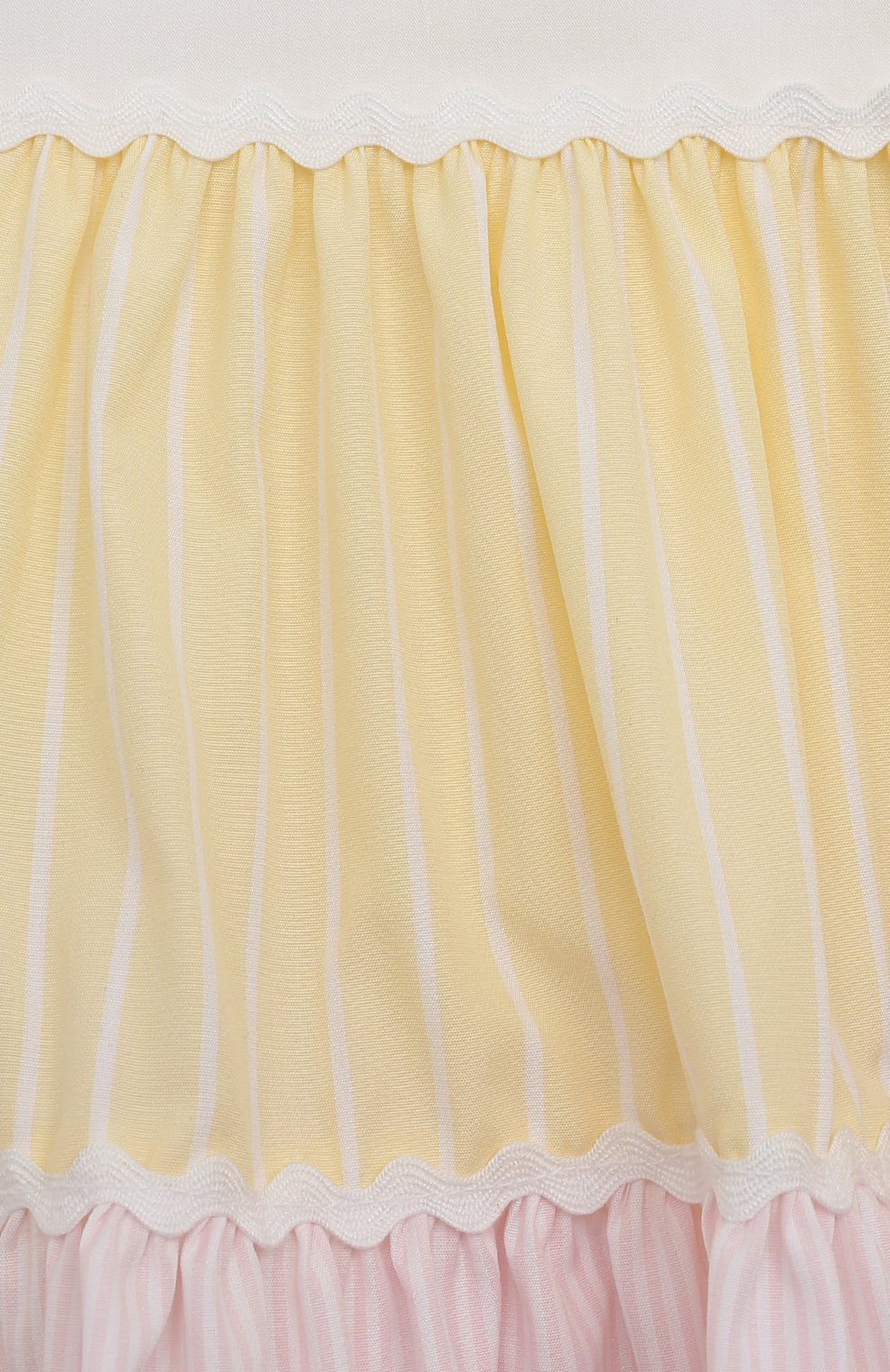 Женский хлопковое платье IL GUFO разноцветного цвета, арт. P22VM676C1069/24M | Фото 3 (Материал внешний: Хлопок; Ростовка одежда: 18 мес | 86 см)