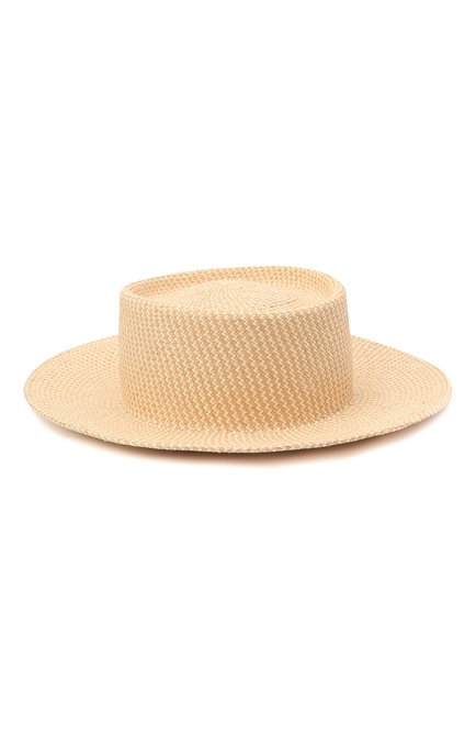 Женская соломенная шляпа LORO PIANA бежевого цвета, арт. FAL6599 | Фото 1 (Материал: Растительное волокно; Региональные ограничения белый список (Axapta Mercury): RU)