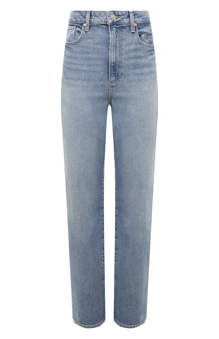 Женские джинсы PAIGE синего цвета, арт. 8553L53-238 | Фото 1 (Материал внешний: Хлопок; Длина (брюки, джинсы): Стандартные; Материал сплава: Проставлено; Драгоценные камни: Проставлено)