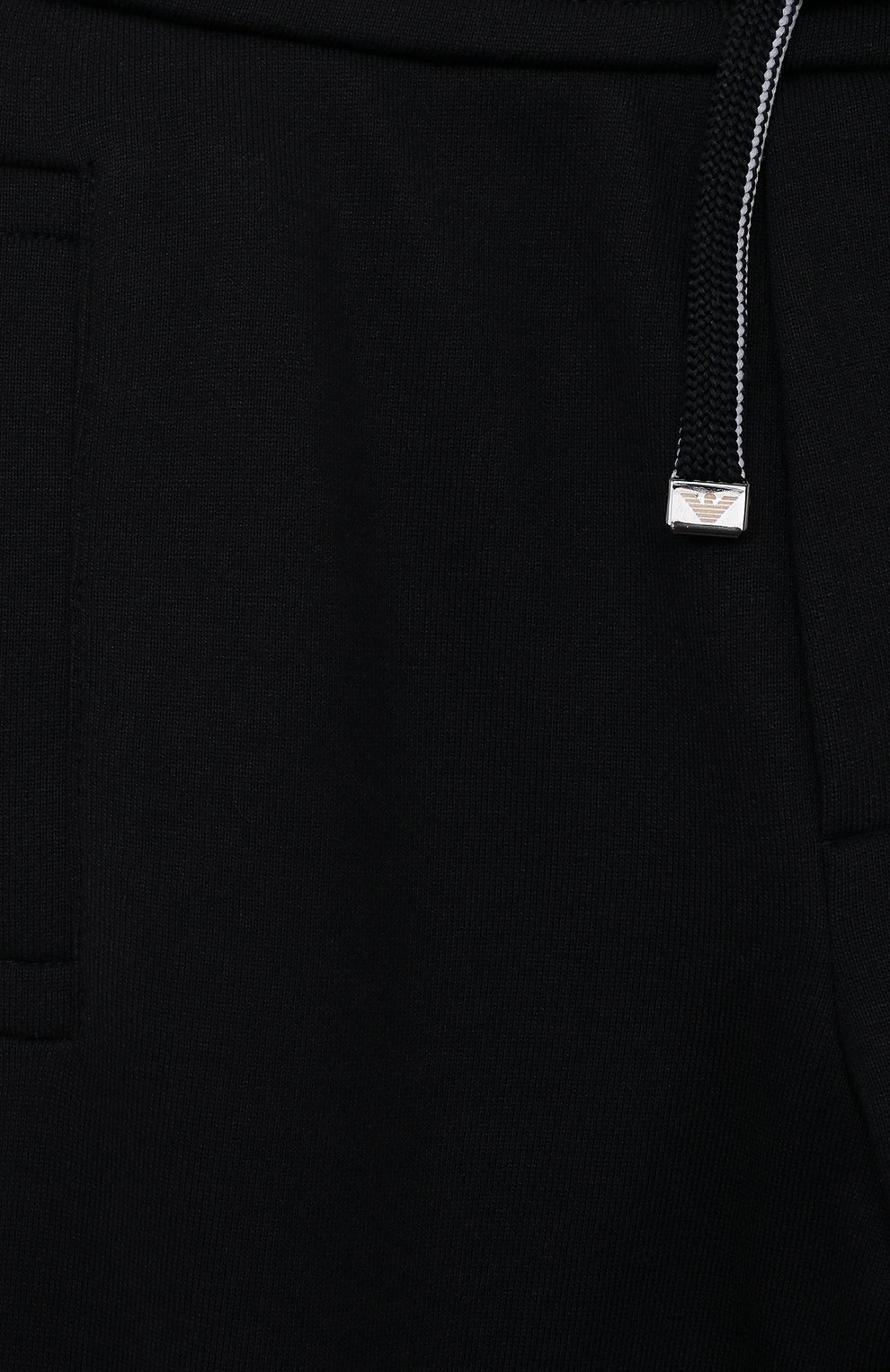Детские брюки EMPORIO ARMANI темно-синего цвета, арт. 8N4PS9/1JRIZ | Фото 3 (Случай: Повседневный; Материал внешний: Синтетический материал, Хлопок; Материал сплава: Проставлено; Нос: Не проставлено)