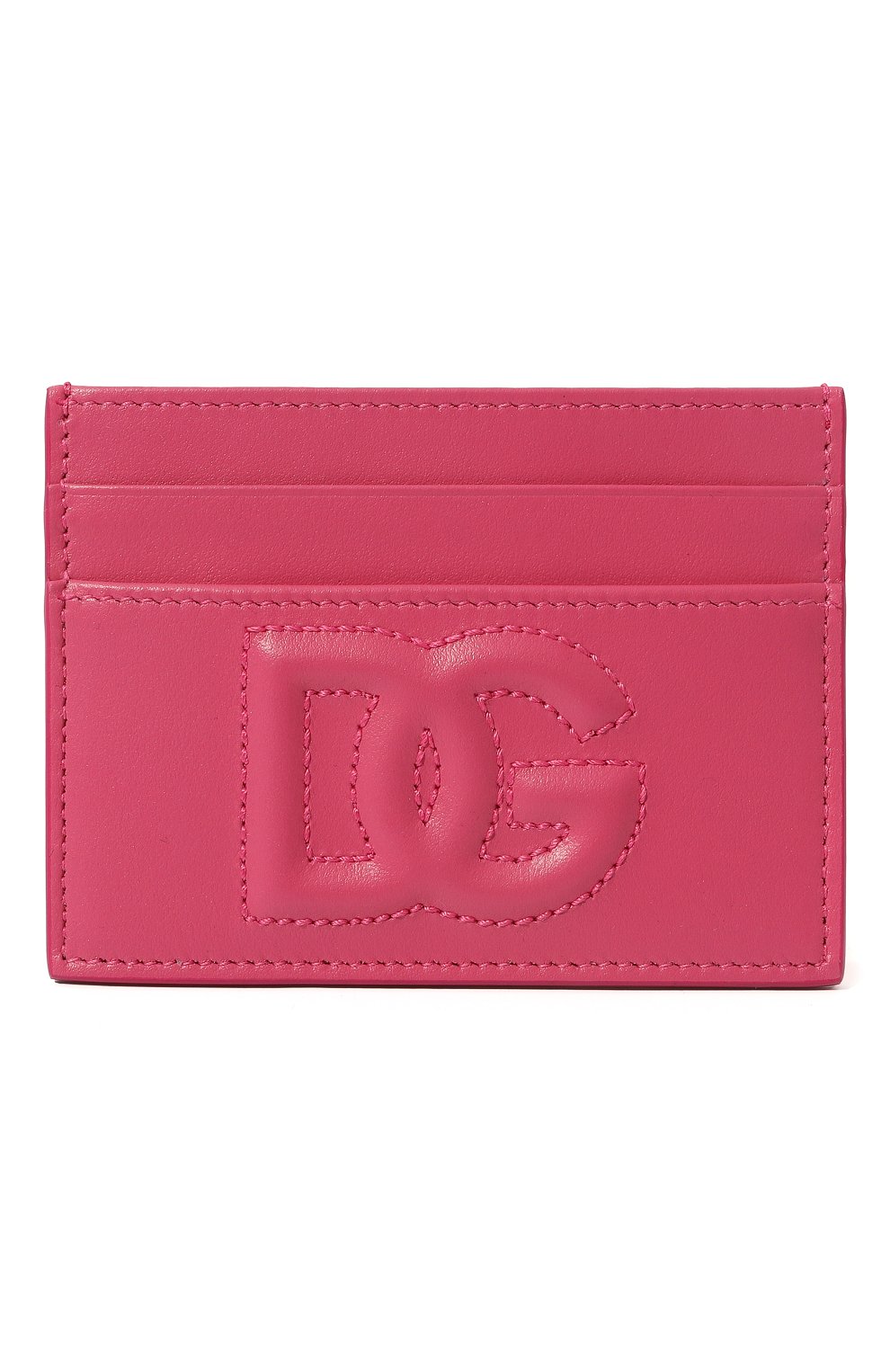 Женский кожаный футляр для кредитных карт DOLCE & GABBANA розового цвета, арт. BI0330/AG081 | Фото 1 (Материал: Натуральная кожа; Материал сплава: Проставлено; Нос: Не проставлено)