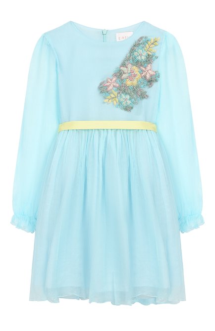Детское платье EIRENE голубого цвета по цене 64750 руб., арт. 202007. | Фото 1