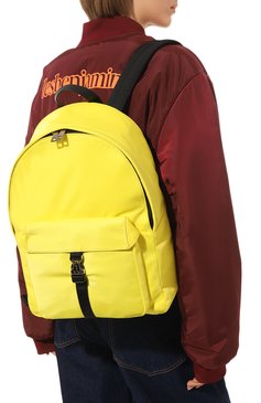 Женский рюкзак cosmo medium FURLA желтого цвета, арт. MB00069/S50000 | Фото 2 (Размер: medium; Материал сплава: Проставлено; Стили: Спорт-шик; Материал: Текстиль; Драгоценные камни: Проставлено)