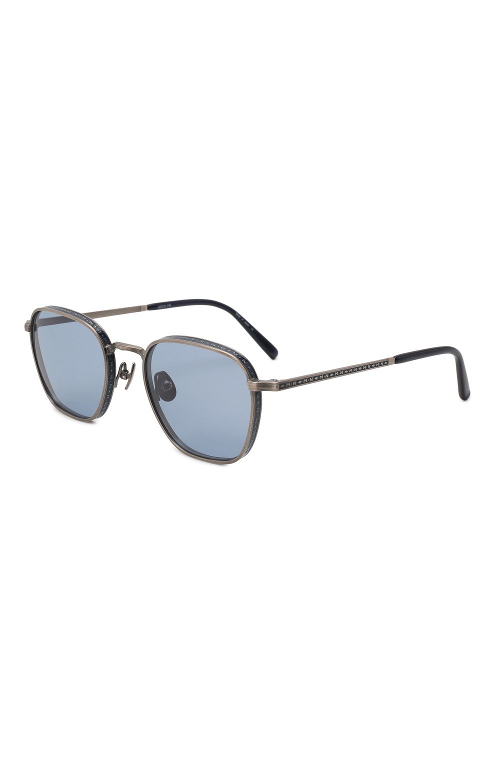 Женские солнцезащитные очки MATSUDA голубого цвета, арт. M3101 AS-NVY | Фото 1 (Кросс-КТ: С/з-унисекс; Тип очков: С/з; Очки форма: Круглые; Оптика Гендер: оптика-унисекс)