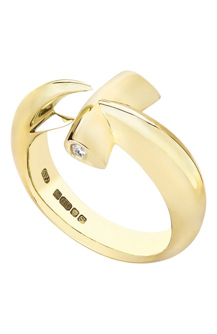 Женские кольцо STEPHEN WEBSTER бесцветного цвета, арт. 3019995 | Фото 1 (Материал сплава: Желтое золото; Драгоценные камни: Бриллианты)