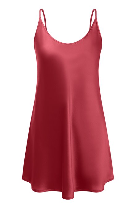 Женская шелковая сорочка LA PERLA малинового цвета по цене 25550 руб., арт. 0020291 | Фото 1
