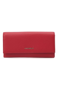 Женские кожаный кошелек metallic soft COCCINELLE красного цвета, арт. E2 LW5 11 03 01 | Фото 1 (Материал: Натуральная кожа)