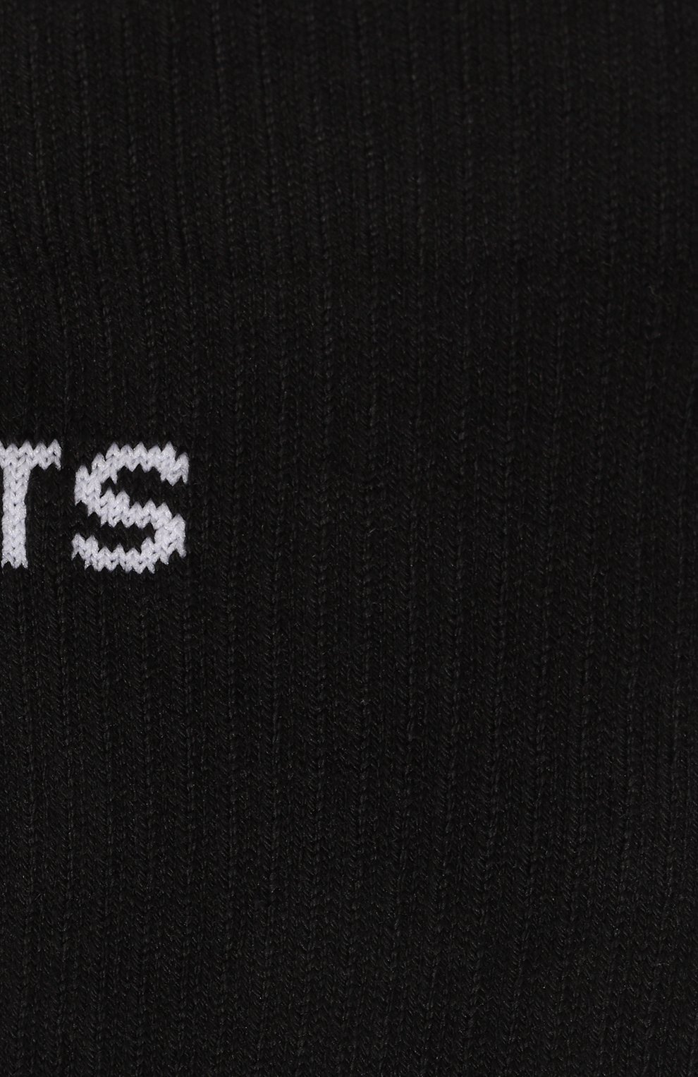 Мужские хлопковые носки VTMNTS черного цвета, арт. VL18S0200B | Фото 2 (Кросс-КТ: бельё; Материал сплава: Проставлено; Нос: Не проставлено; Материал внешний: Хлопок)