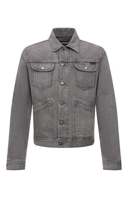 Мужская джинсовая куртка TOM FORD светло-серого цвета по цене 153500 руб., арт. BWJ40/TFD116 | Фото 1