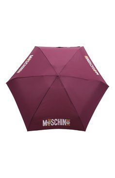 Женский складной зонт MOSCHINO фиолетового цвета, арт. 8550-SUPERMINIX | Фото 1 (Материал: Текстиль, Синтетический материал, Металл; Материал сплава: Проставлено; Нос: Не проставлено)