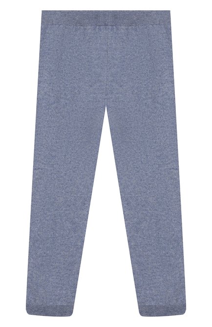 Детские кашемировые джоггеры GIORGETTI CASHMERE синего цвета, арт. MB1309/2A-6A | Фото 1 (Материал внешний: Шерсть, Кашемир; Статус проверки: Проверена категория; Девочки Кросс-КТ: Джоггеры-одежда; Ростовка одежда: 6 лет | 116 см)