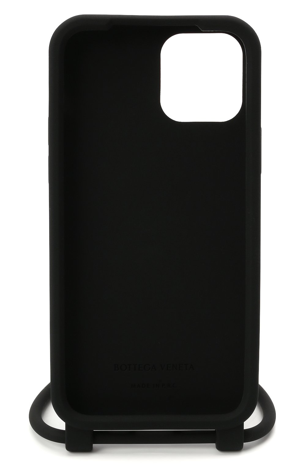 Чехол для iphone 12/12 pro BOTTEGA VENETA черного цвета, арт. 680029/V0EY0 | Фото 2 (Материал: Пластик)