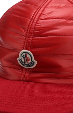 Мужской хлопковая бейсболка MONCLER красного цвета, арт. D2-091-00965-00-80985 | Фото 3 (Материал: Текстиль, Хлопок)