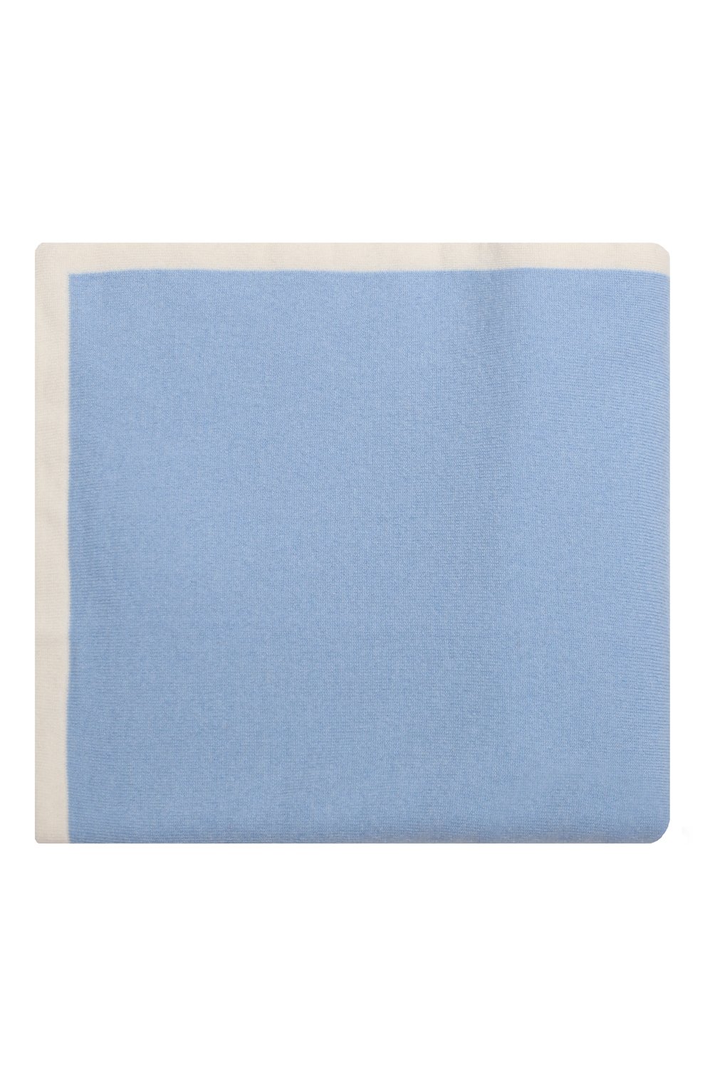 Детского кашемировое одеяло BABY T голубого цвета, арт. 23AIC822C0 | Фото 3 (Материал: Текстиль, Кашемир, Шерсть; Материал сплава: Проставлено; Нос: Не проставлено)
