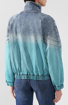 Женская джинсовая куртка STELLA MCCARTNEY голубого цвета, арт. 600319/SNH56 | Фото 4 (Кросс-КТ: Куртка, Деним; Рукава: Длинные; Материал внешний: Хлопок, Деним; Материал подклада: Синтетический материал; Длина (верхняя одежда): Короткие; Статус проверки: Проверена категория)