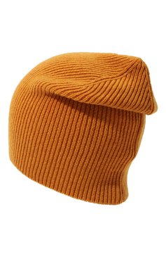 Мужская кашемировая шапка INVERNI оранжевого цвета, арт. 0122 CM | Фото 2 (Материал: Текстиль, Кашемир, Шерсть; Кросс- КТ: Трикотаж; Материал сплава: Проставлено; Нос: Не проставлено)