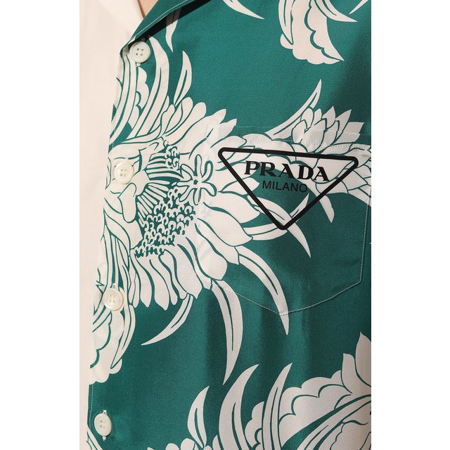 фото Шелковая рубашка prada