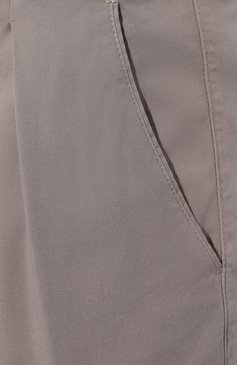 Мужские хлопковые брюки-карго BERWICH светло-серого цвета, арт. SC CARG0-GD/0L0628X | Фото 5 (Силуэт М (брюки): Карго; Длина (брюки, джинсы): Стандартные; Случай: Повседневный; Материал внешний: Хлопок, Лиоцелл, Растительное волокно; Стили: Кэжуэл)