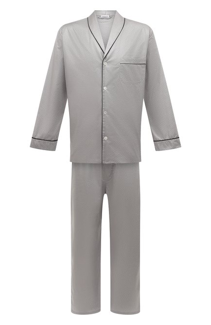 Мужская хлопковая пижама ZIMMERLI серебряного цвета по цене 44350 руб., арт. 4737-75016 | Фото 1
