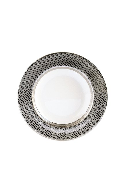 Тарелка суповая divine BERNARDAUD серебряного цвета по цене 19950 руб., арт. 1388/23 | Фото 1