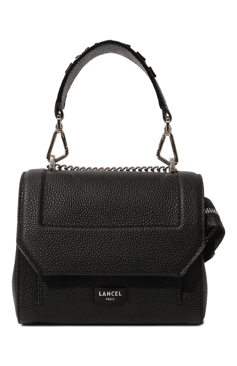 Женская сумка ninon s LANCEL черного цвета, арт. A09221 | Фото 1 (Сумки-технические: Сумки top-handle; Материал: Натуральная кожа)