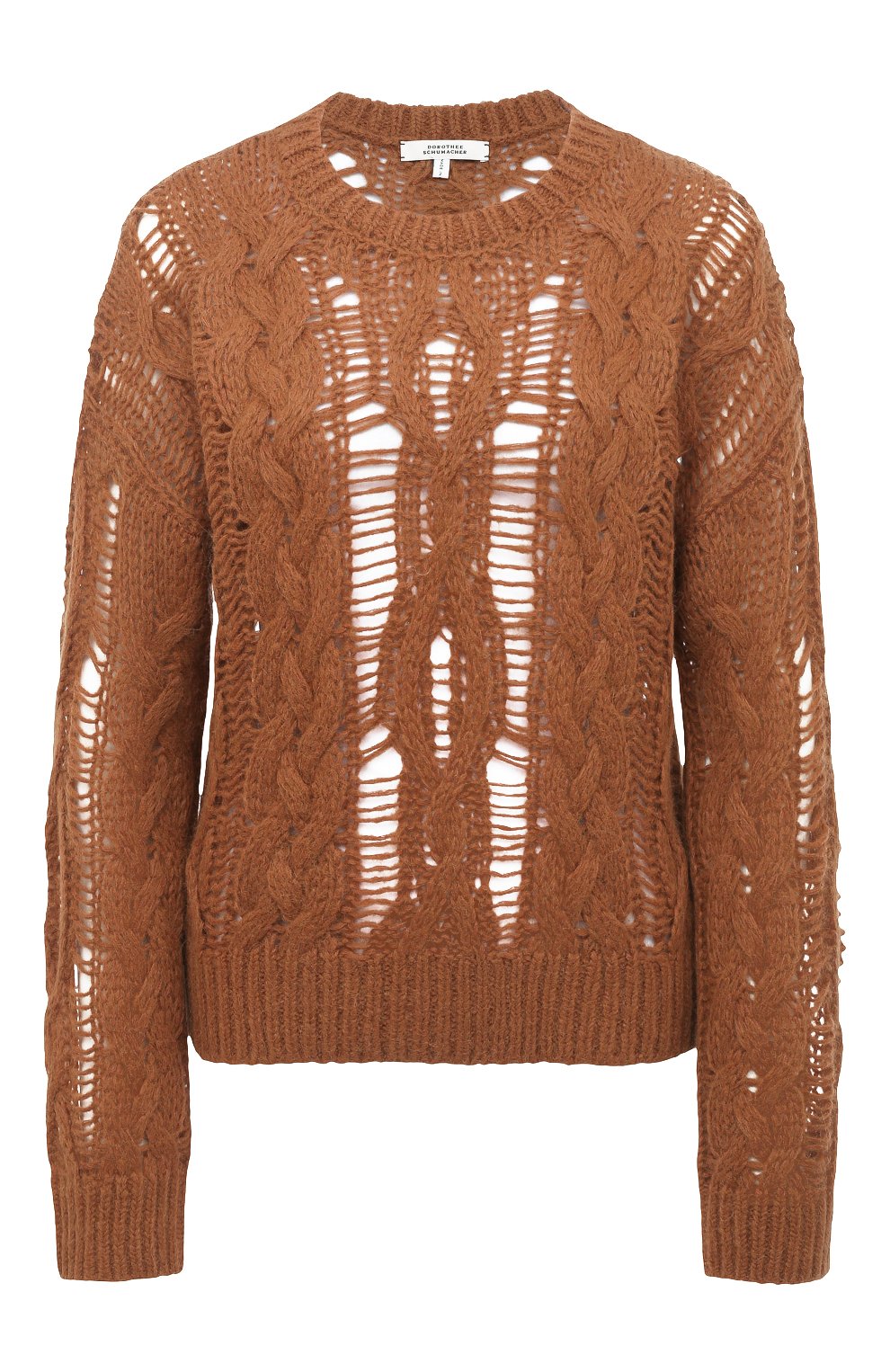 Шерстяной свитер Dorothee Schumacher коричневого цвета