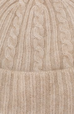 Женская шапка valencia CANOE светло-бежевого цвета, арт. 4918352 | Фото 3 (Материал: Текстиль, Вискоза; Статус проверки: Проверена категория)