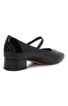 Детские кожаные туфли DOLCE & GABBANA черного цвета, арт. D11034/A1471/29-36 | Фото 3 (Материал внутренний: Натуральная кожа; Региональные ограничения белый список (Axapta Mercury): RU; Материал сплава: Проставлено; Нос: Не проставлено; Девочки-школьная форма: Классическая обувь; Длина стельки: 18,1, 18,7, 19,4, 20,1, 20,7, 21,4, 22,1, 22,7)