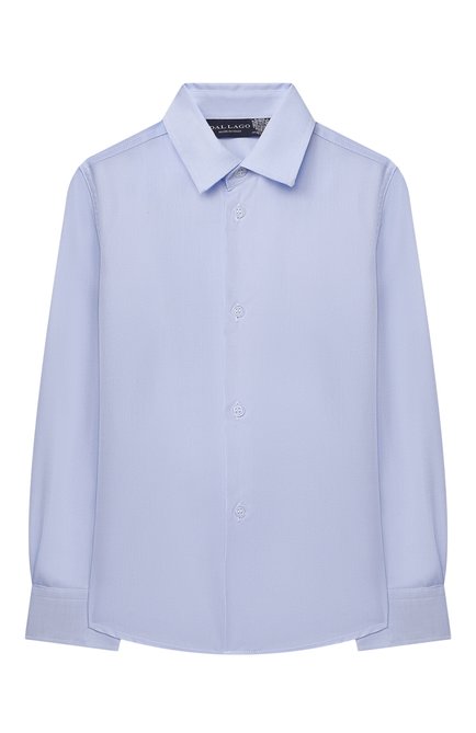 Детская хлопковая рубашка DAL LAGO голубого цвета по цене 8485 руб., арт. N402/8610/4-6 | Фото 1