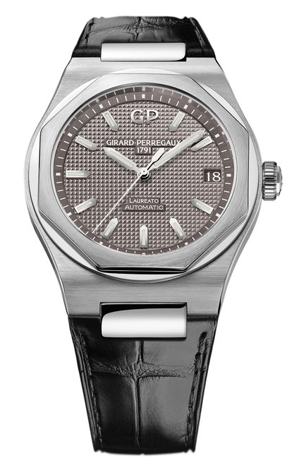 Мужские часы laureato 42 mm GIRARD-PERREGAUX бесцветного цвета, арт. 81010-11-231-BB6A | Фото 1 (Материал корпуса: Сталь; Цвет циферблата: Другое; Механизм: Автомат)