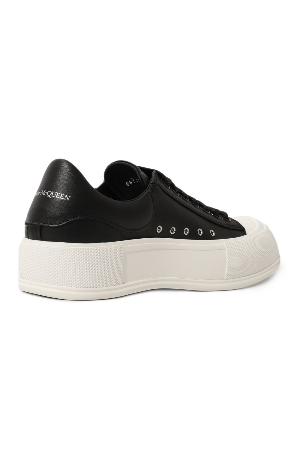 Кожаные кеды Deck Plimsoll Alexander McQueen 697121/WIAB6 Фото 5