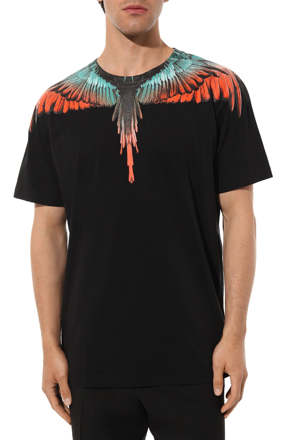 Хлопковая футболка Marcelo Burlon  CMAA018S23JER0011020 Фото 3