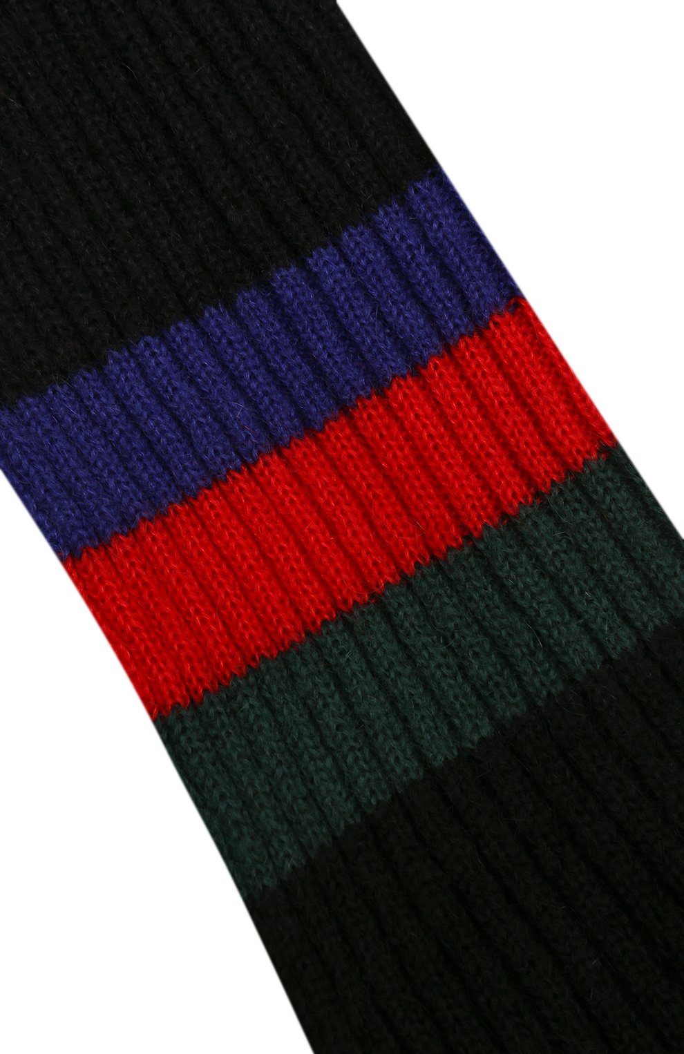Женский шарф GUCCI черного цвета, арт. 528940 3GB03 | Фото 4 (Материал: Текстиль, Синтетический материал)