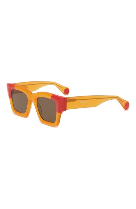 Женские солнцезащитные очки JACQUEMUS оранжевого цвета, арт. LES LUNETTES BACI MULTI 0RANGE | Фото 1 (Тип очков: С/з; Материал: Пластик; Оптика Гендер: оптика-женское; Очки форма: Квадратные)
