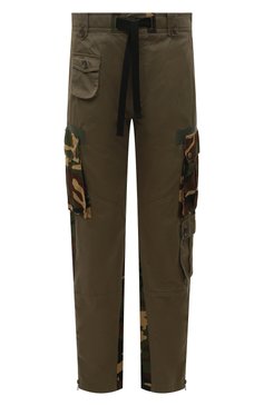 Мужские хлопковые брюки-карго DOLCE & GABBANA хаки цвета, арт. GV40AT/GEY34 | Фото 1 (Силуэт М (брюки): Карго; Длина (брюки, джинсы): Стандартные; Случай: Повседневный; Стили: Милитари; Материал внешний: Хлопок)