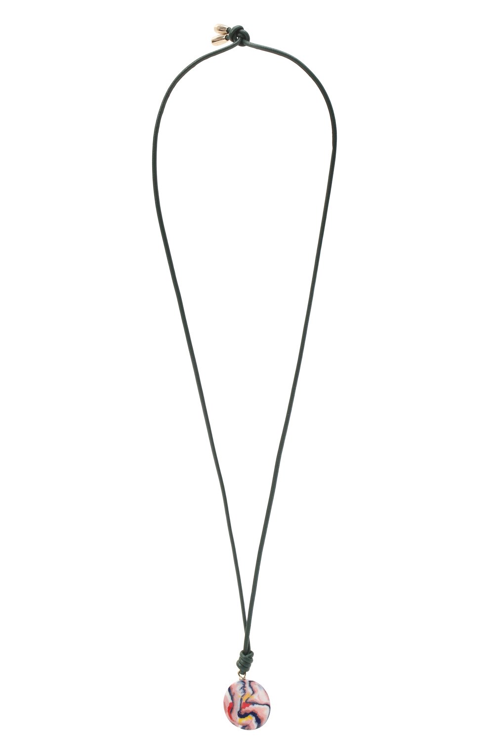 Женская кулон на шнурке CHLOÉ разноцветного цвета, арт. CHC21WK972F65 | Фото 1 (Материал: Натуральная кожа, Металл; Региональные ограничения белый список (Axapta Mercury): RU)