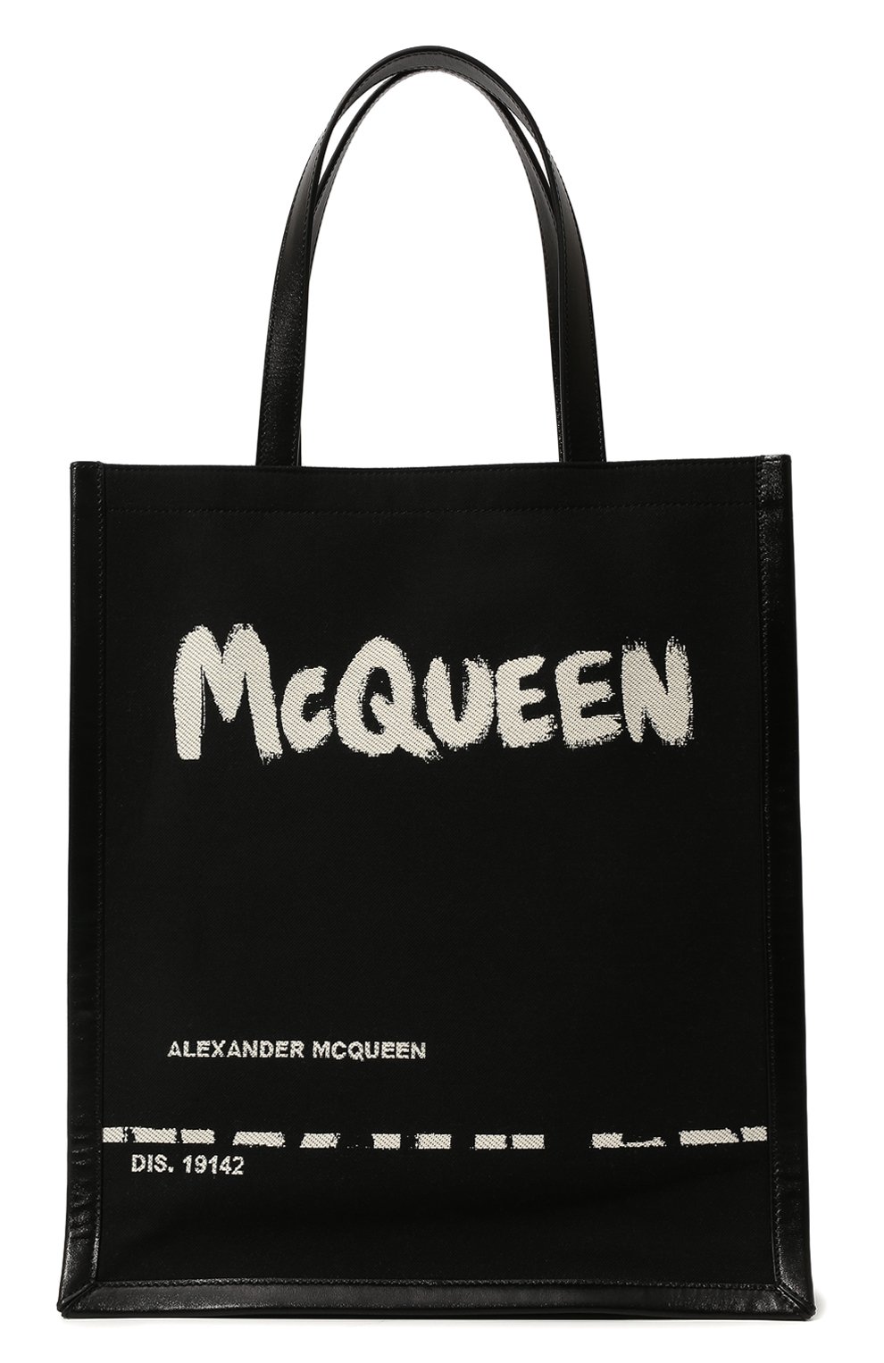 Текстильная сумка-шопер Alexander McQueen Чёрный 653165/2B410 5571082